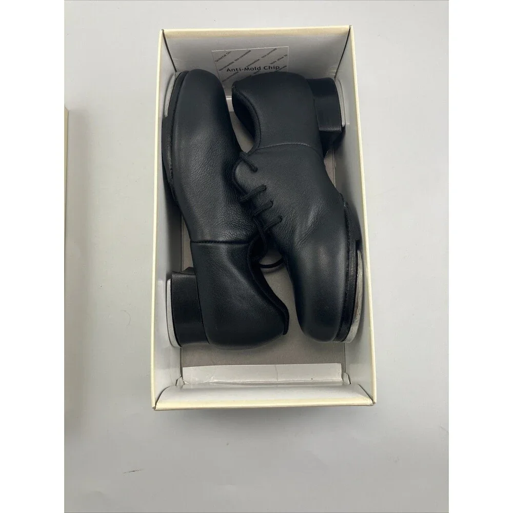 S0388G Bloch Lace Up Black Tap Flex Shoes Shockwave #4 - Kids Size 11.5 - Picture 8 of 8